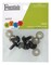Essentials by Leisure Arts Eyes Solid with Washer Black, 12mm, 6 pieces Googly Eyes, Google Eyes for Crafts, Big Googly Eyes for Crafts, Wiggle Eyes, Craft Eyes